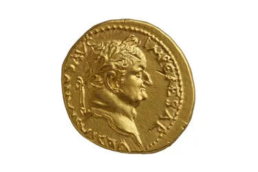 Rzymska moneta cesarska z Antiocheia ad Orontem, AD 72-73 (złoto)